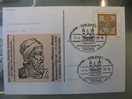 Sonderpostkarte PSo66, Briefmarken und Münzenmesse Rheinland-Pfalz