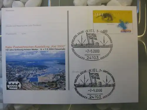 Sonderpostkarte PSo67, Kiel 2000