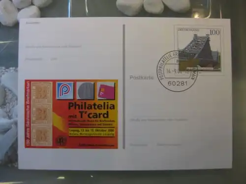 Sonderpostkarte PSo72, PHILATELIA mit T-card 2000