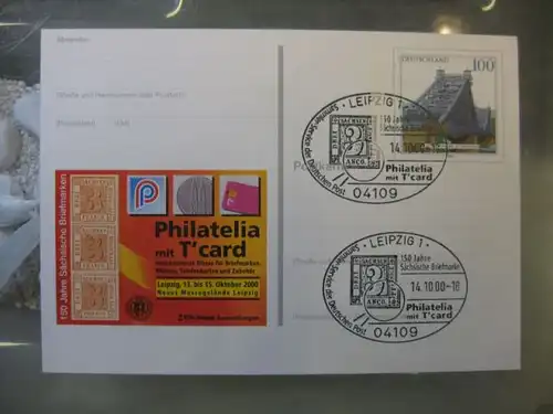 Sonderpostkarte PSo72, PHILATELIA mit T-card 2000