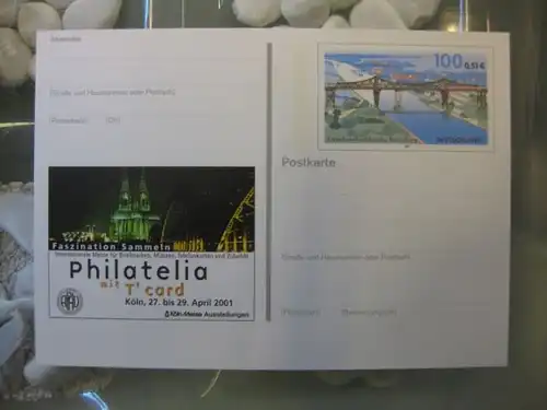 Sonderpostkarte PSo76, Philatelia mit T`Card Köln 2001