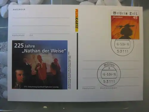 Pluskarte Sonderpostkarte PSo 84, Nathan der Weise