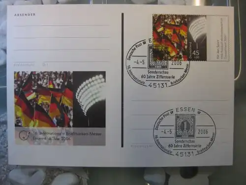Pluskarte Sonderpostkarte PSo 93, 16. Internationale Briefmarken-Messe Essen 2006