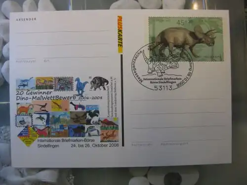 Pluskarte Sonderpostkarte PSo 98, Internationale Briefmarken-Börse Sindelfingen 2008