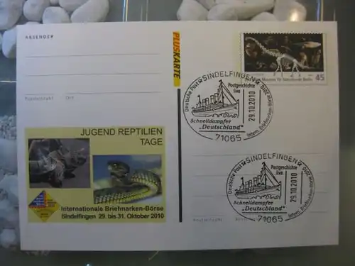 Pluskarte Sonderpostkarte PSo 109, Internationale Briefmarken-Börse Sindelfingen 2010