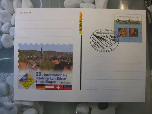 Pluskarte Sonderpostkarte PSo 115, Internationale Briefmarken-Börse Sindelfingen 2011