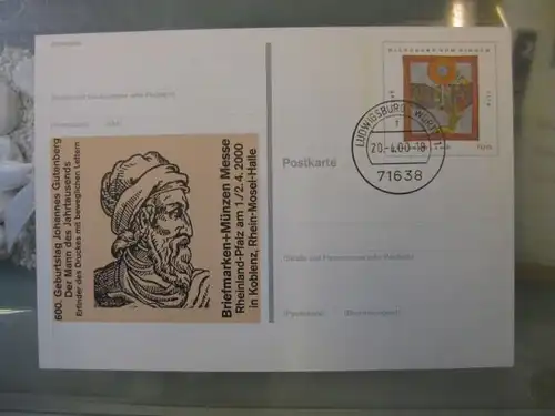 Sonderpostkarte PSo66, Briefmarken und Münzenmesse Rheinland-Pfalz