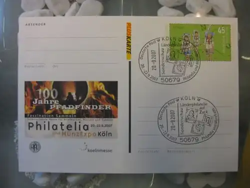 Sonderpostkarte Pluskarte PSo96, Philatelie und MünzExpo Köln 2007