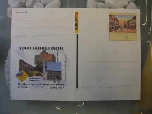 Sonderpostkarte Pluskarte PSo95, Briefmarkenbörse München 2007