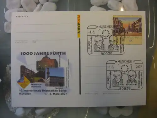 Sonderpostkarte Pluskarte PSo95, Briefmarkenbörse München 2007