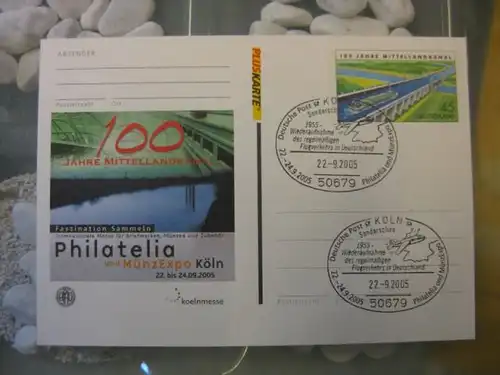 Sonderpostkarte Pluskarte PSo90, Philatelia und MünzExpo Köln 2005