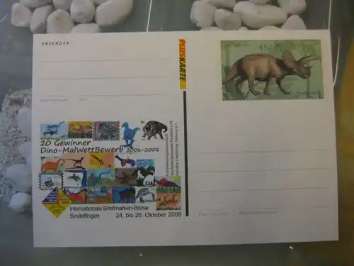 Sonderpostkarte Pluskarte PSo98, Internationale Briefmarken-Börse Sindelfingen 2008