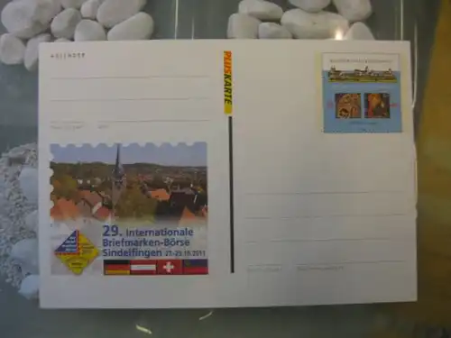 Sonderpostkarte Pluskarte PSo115, Internationale Briefmarken-Börse Sindelfingen 2011