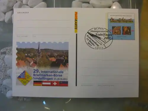 Sonderpostkarte Pluskarte PSo115, Internationale Briefmarken-Börse Sindelfingen 2011