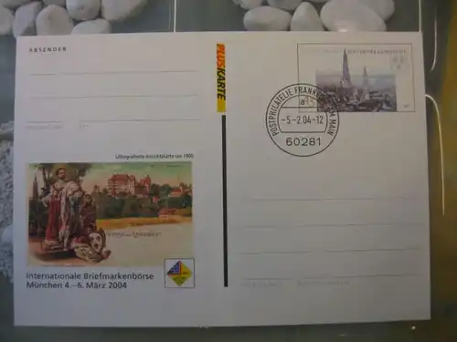 Sonderpostkarte Pluskarte PSo83, Internationale Briefmarken-Börse München 2004