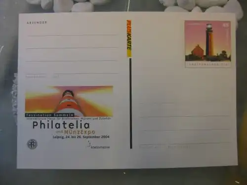 Sonderpostkarte Pluskarte PSo87 Philatelis und MünzExpo Leipzig 2004