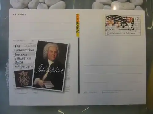 Sonderpostkarte Pluskarte PSo105, Johann Seb. Bach