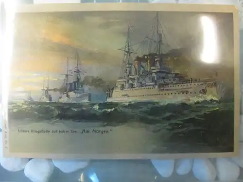Kriegsschiffe, Kaiserliche Kriegsmarine,  Gemälde