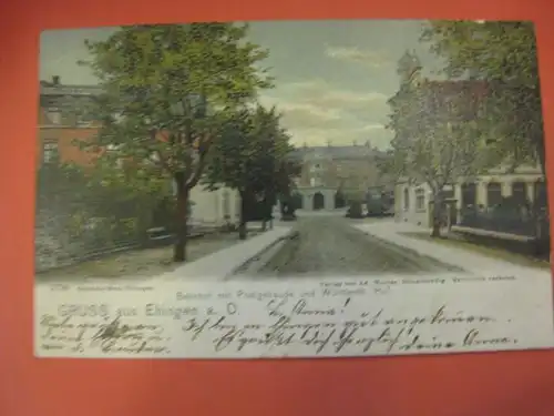 Ehingen, Gruß aus Ehingen, Bahnhof und Post