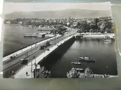 Zürich Quaibrücke und Bürkliplatz