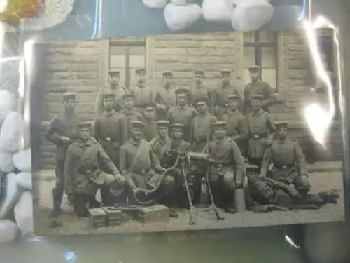 Soldaten mit MG, WK I