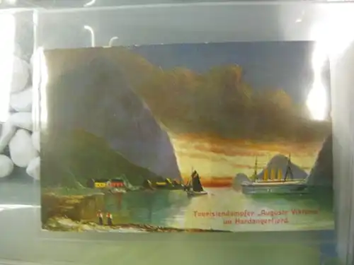 Dampfer, Touristendampfer Auguste Victoria im Hardangerfjord