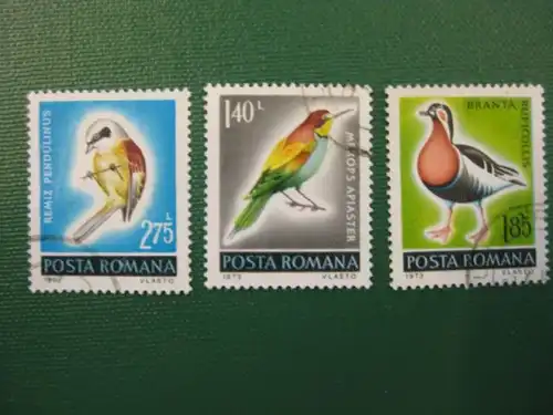 Vögel, Rumänien, 3 Werte