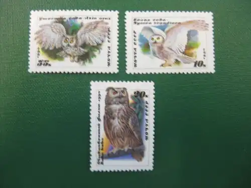 Vögel, 3 Werte, UdSSR