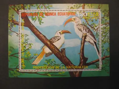 Vögel, Block, Äquatorial Guinea
