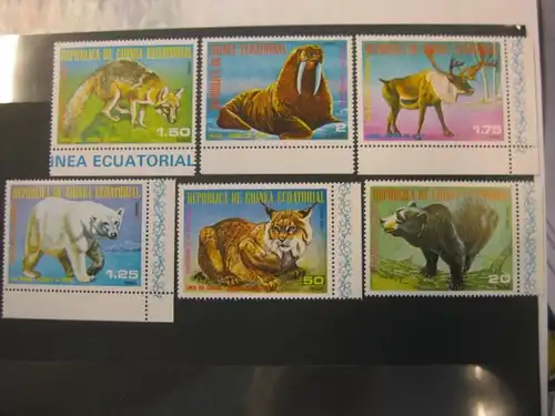Tiere, Guinea Äquatorial, 7 Werte