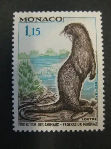 Tiere, Otter, Monaco, 1 Wert