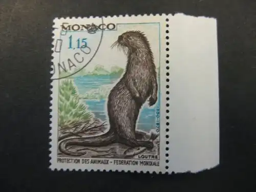 Tiere, Otter, Monaco, 1 Wert