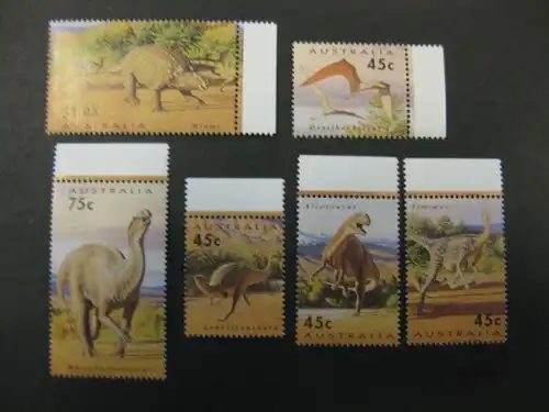 Tiere, Saurier, Dinosaurier, Australien, 6 Werte