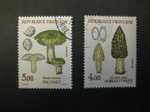 Pilze, Frankreich, 2 Werte, Kurzsatz