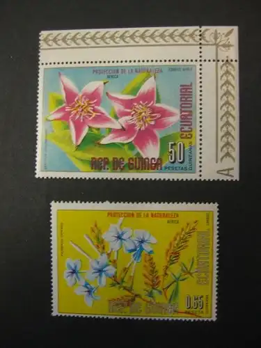 Blumen, Äquatorial Guinea, 7 Werte