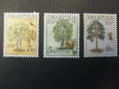 Bäume, Tschechische Republik, 3 Werte