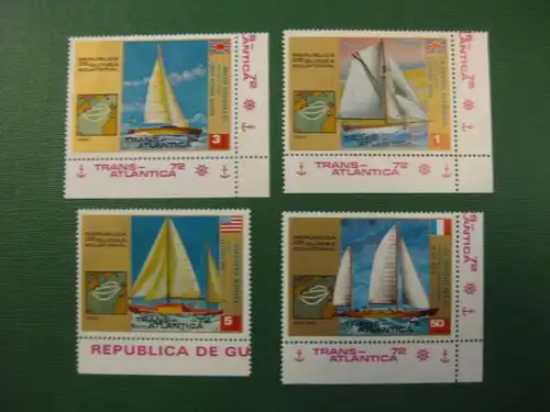 Schiffe, Segelschiffe, Segelregatta, Äquatorial Guinea, 7 Werte