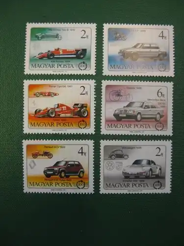 Autos, Ungarn, 6 Werte