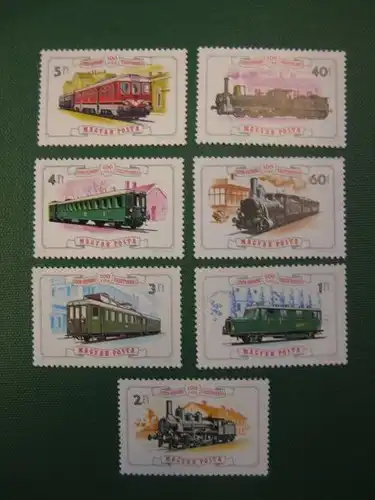 Eisenbahn, Ungarn, 7 Werte