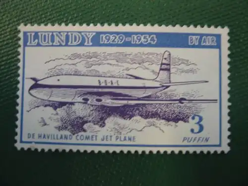 Flugzeug, Lundy, 1 Wert