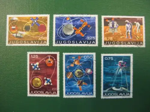 Raumfahrt, Jugoslawien, 6 Werte