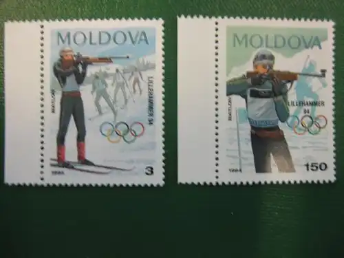 Sport,Olympische Spiele, Lillehammer, Moldawien, 2 Werte