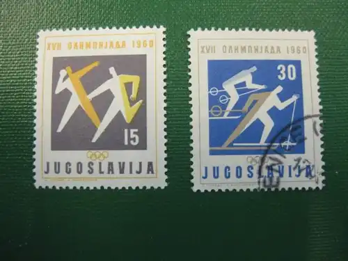 Sport,Olympische Spiele 1960, Jugoslawien, 2 Werte