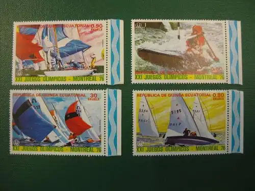 Sport, Olympische Spiele Montreal, Äquatorial Guinea, 7 Werte