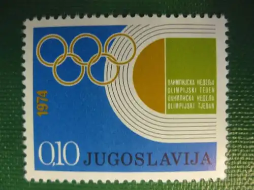 Sport, Olympia, Jugoslawien, 1 Wert