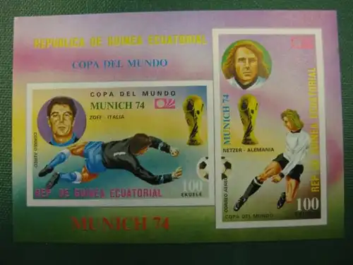 Sport, Olympia 1972, Fußball,  Äquatorial Guinea, 1 Block