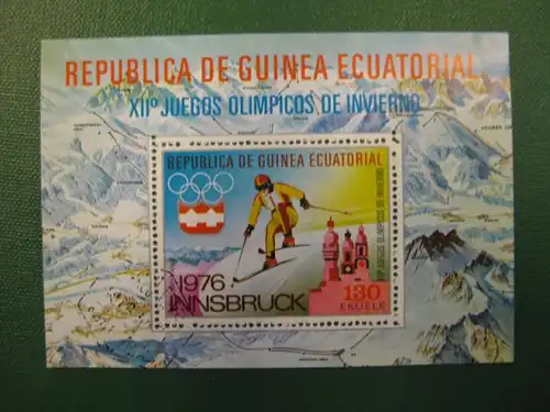 Sport, Olympia 1976,  Äquatorial Guinea, 1 Block