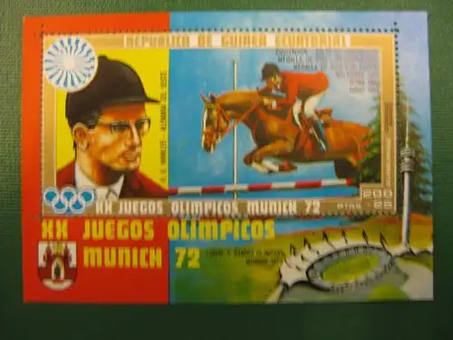 Sport, Olympia 1972,  Äquatorial Guinea, 1 Block