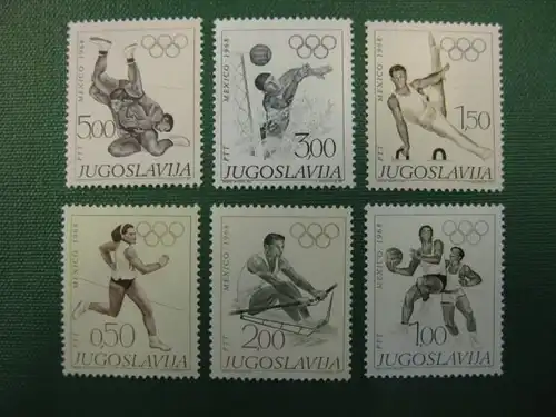 Sport, Olympia, Jugoslawien, 6 Werte