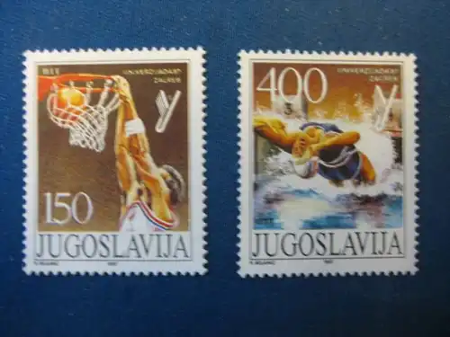 Sport, Jugoslawien, 2 Werte 